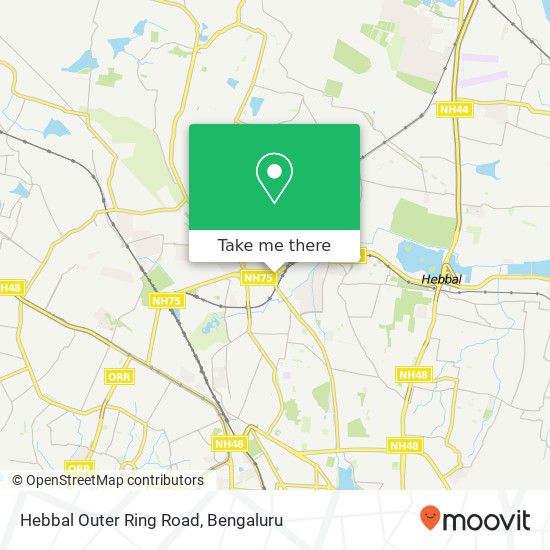 Hebbal Outer Ring Road map