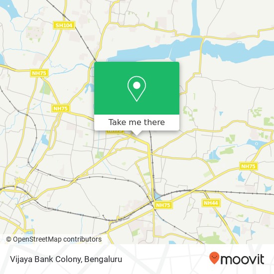 Vijaya Bank Colony map