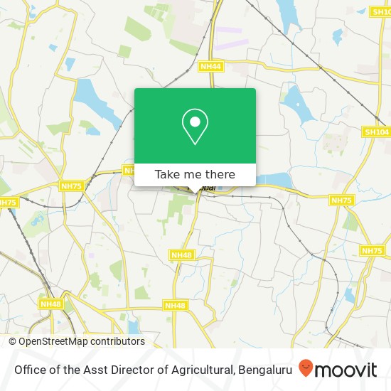 Office of the Asst Director of Agricultural map