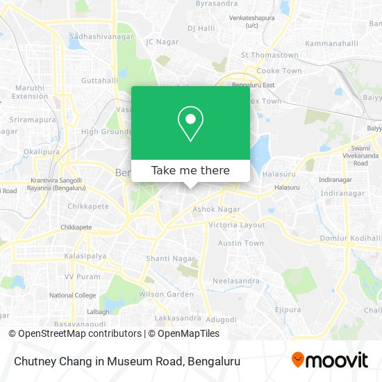 Chutney Chang in Museum Road map