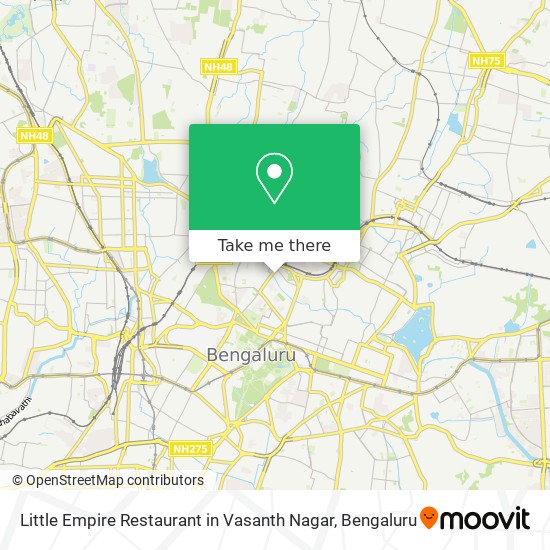 Little Empire Restaurant in Vasanth Nagar map