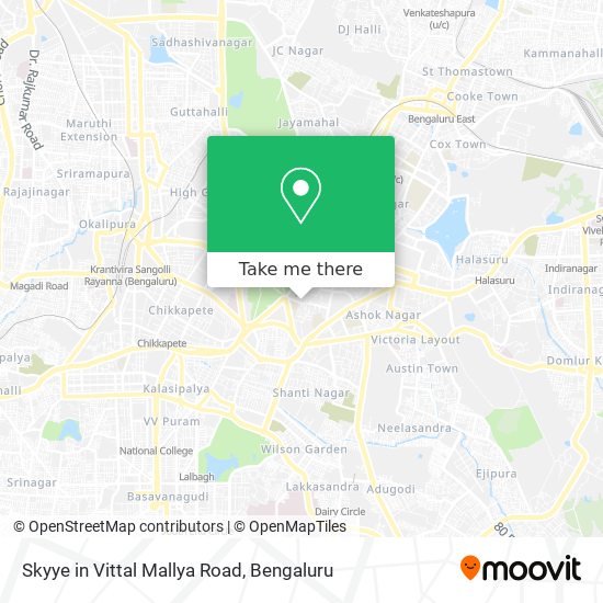 Skyye in Vittal Mallya Road map