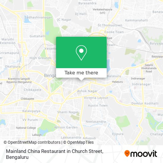 Mainland China Restaurant in Church Street map
