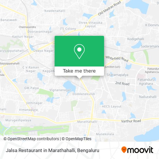 Jalsa Restaurant in Marathahalli map