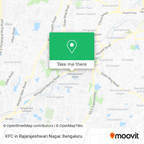 KFC in Rajarajeshwari Nagar map