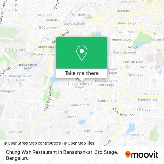 Chung Wah Restaurant in Banashankari 3rd Stage map