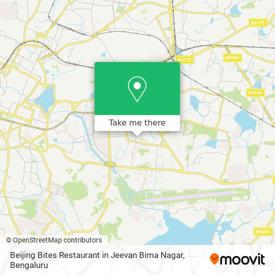 Beijing Bites Restaurant in Jeevan Bima Nagar map