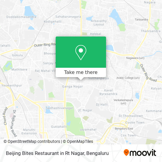 Beijing Bites Restaurant in Rt Nagar map