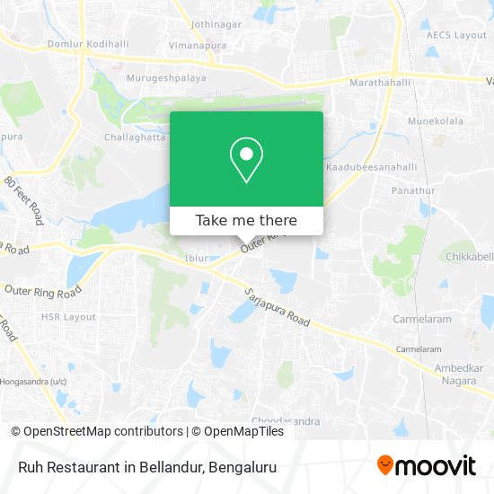 Ruh Restaurant in Bellandur map