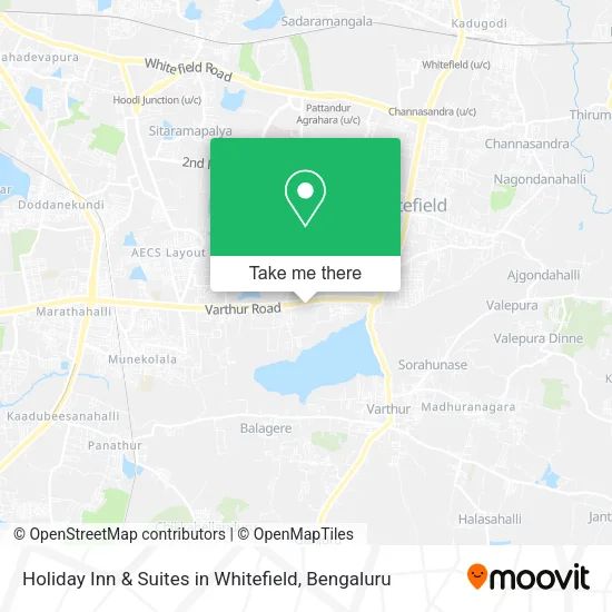 Holiday Inn & Suites in Whitefield map