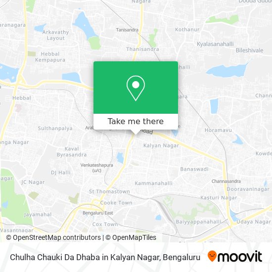 Chulha Chauki Da Dhaba in Kalyan Nagar map
