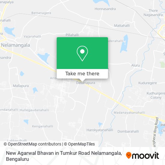 New Agarwal Bhavan in Tumkur Road Nelamangala map