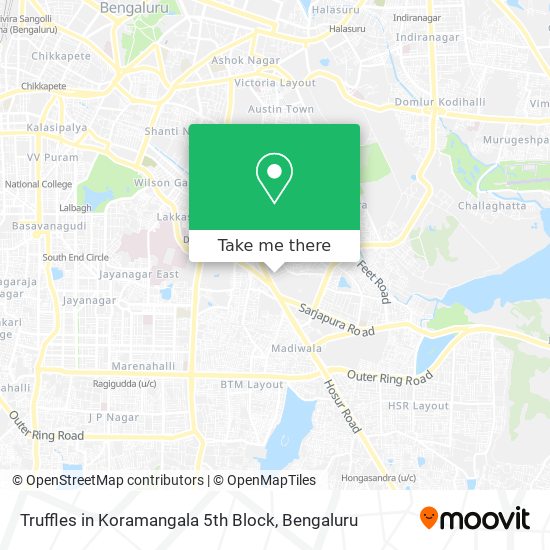 Truffles in Koramangala 5th Block map