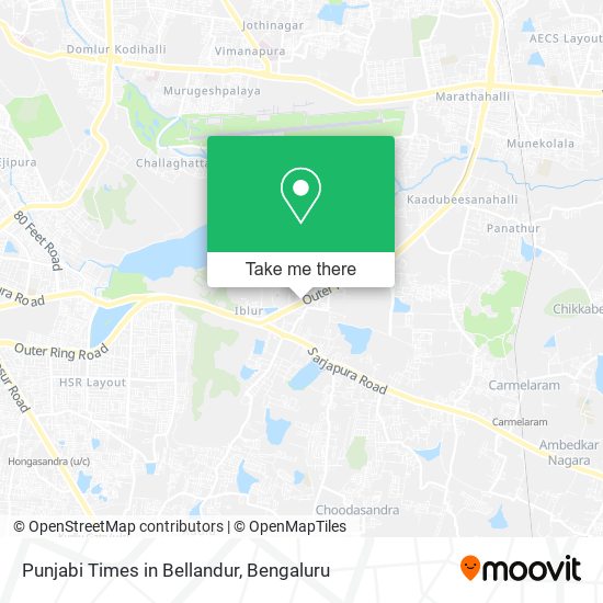 Punjabi Times in Bellandur map