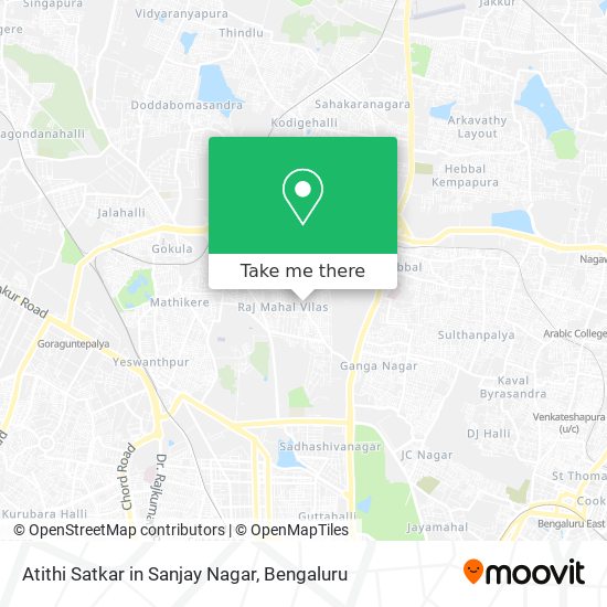 Atithi Satkar in Sanjay Nagar map