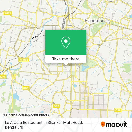 Le Arabia Restaurant in Shankar Mutt Road map