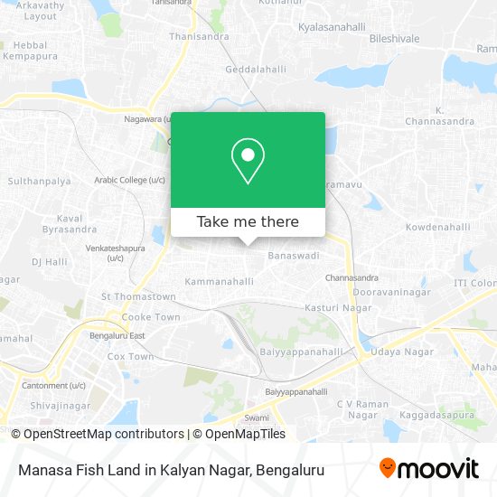 Manasa Fish Land in Kalyan Nagar map