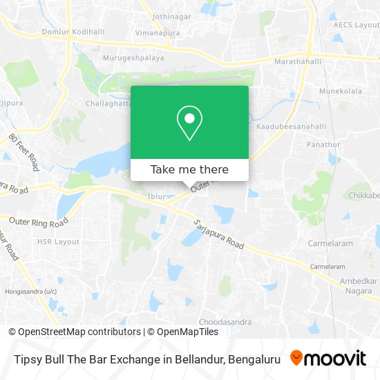 Tipsy Bull The Bar Exchange in Bellandur map