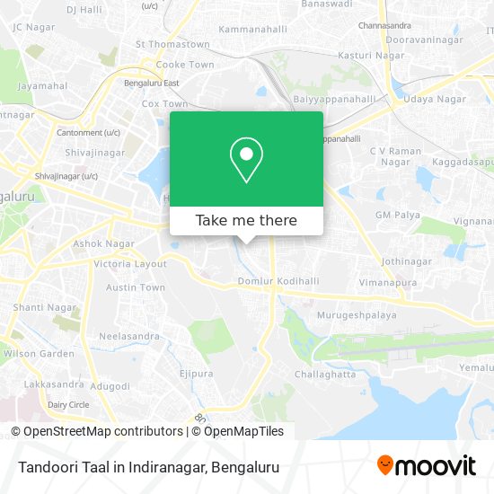 Tandoori Taal in Indiranagar map