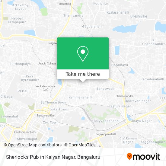 Sherlocks Pub in Kalyan Nagar map