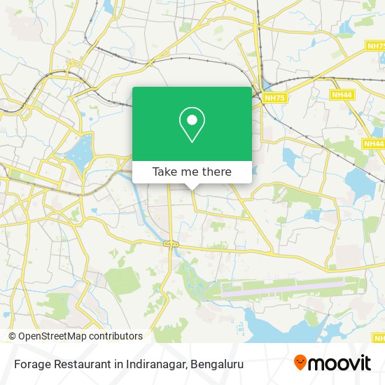 Forage Restaurant in Indiranagar map