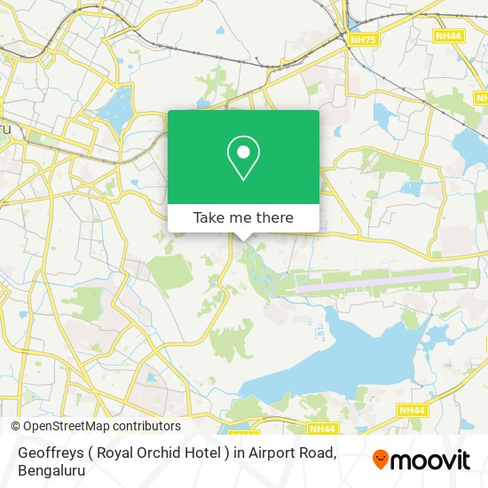 Geoffreys ( Royal Orchid Hotel ) in Airport Road map
