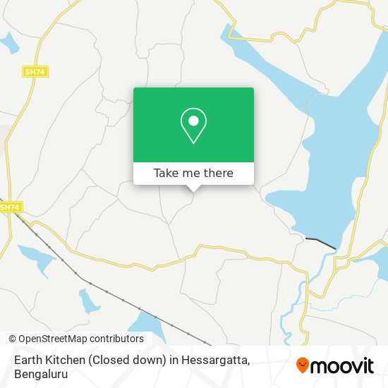 Earth Kitchen (Closed down) in Hessargatta map
