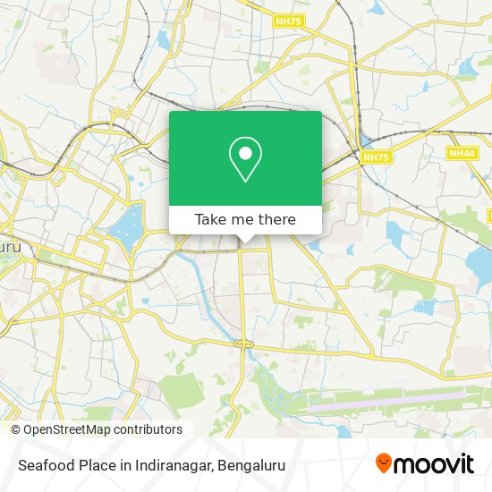 Seafood Place in Indiranagar map
