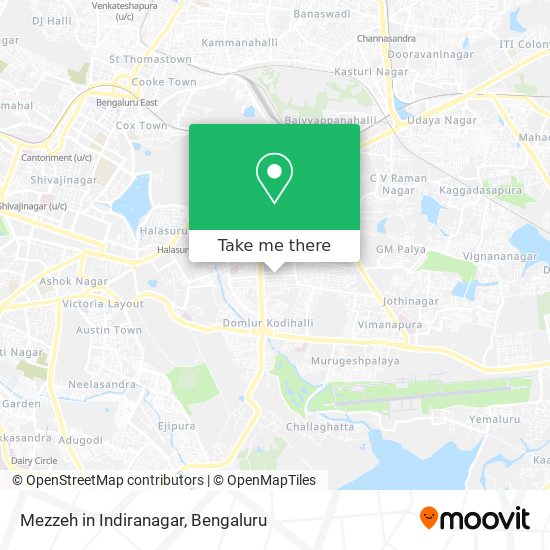 Mezzeh in Indiranagar map