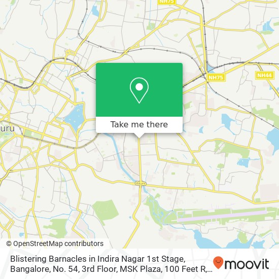 Blistering Barnacles in Indira Nagar 1st Stage, Bangalore, No. 54, 3rd Floor, MSK Plaza, 100 Feet R map