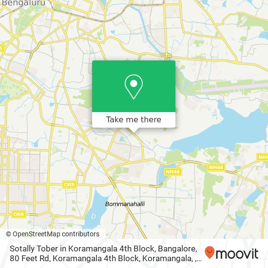 Sotally Tober in Koramangala 4th Block, Bangalore, 80 Feet Rd, Koramangala 4th Block, Koramangala, map