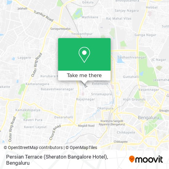 Persian Terrace (Sheraton Bangalore Hotel) map