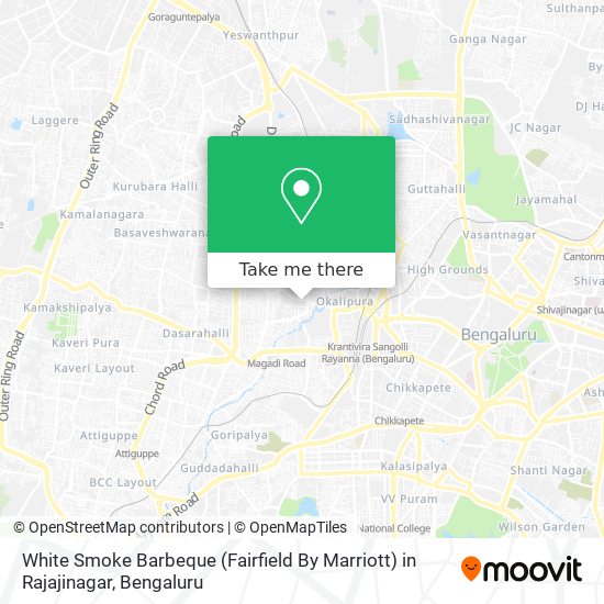 White Smoke Barbeque (Fairfield By Marriott) in Rajajinagar map
