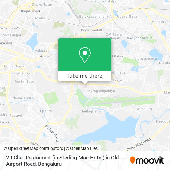 20 Char Restaurant (in Sterling Mac Hotel) in Old Airport Road map