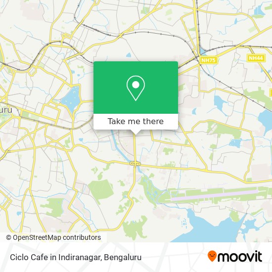 Ciclo Cafe in Indiranagar map