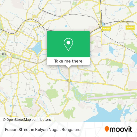Fusion Street in Kalyan Nagar map