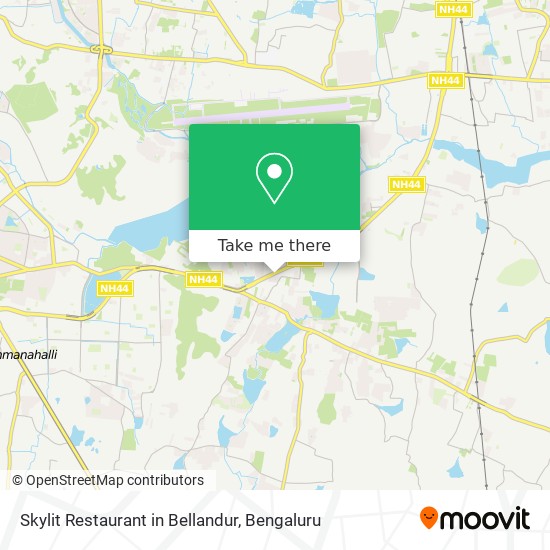 Skylit Restaurant in Bellandur map