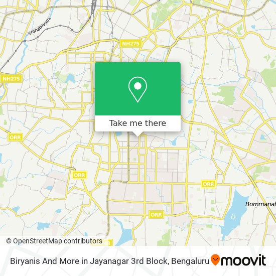 Biryanis And More in Jayanagar 3rd Block map