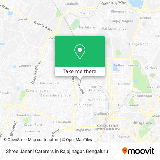 Shree Janani Caterers in Rajajinagar map