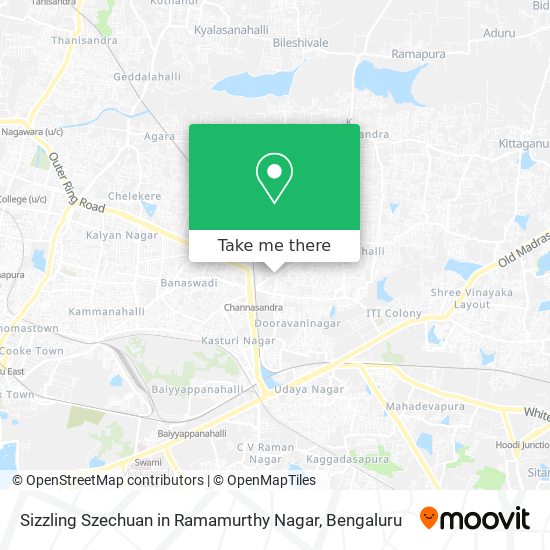 Sizzling Szechuan in Ramamurthy Nagar map