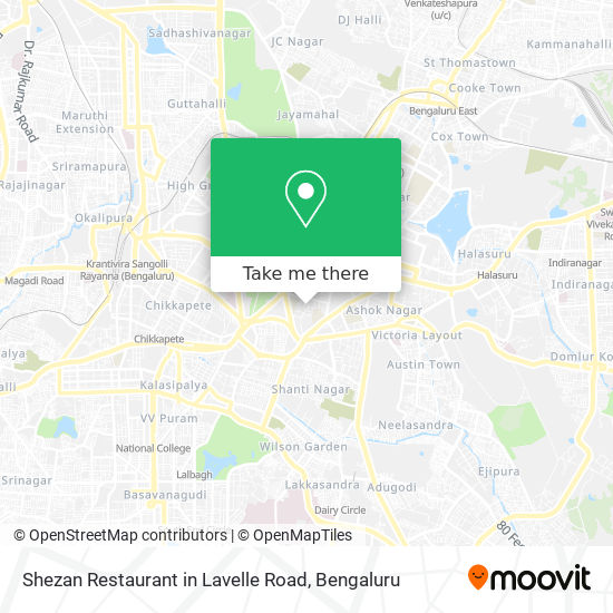 Shezan Restaurant in Lavelle Road map