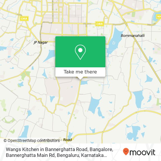 Wangs Kitchen in Bannerghatta Road, Bangalore, Bannerghatta Main Rd, Bengaluru, Karnataka 560076, I map