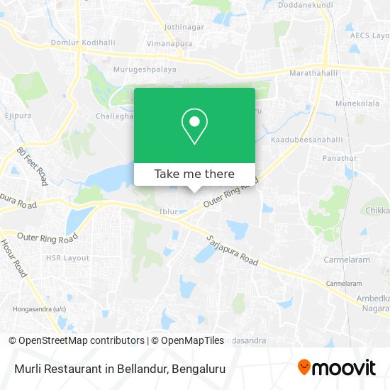 Murli Restaurant in Bellandur map