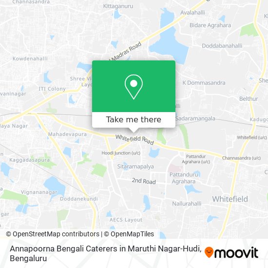 Annapoorna Bengali Caterers in Maruthi Nagar-Hudi map