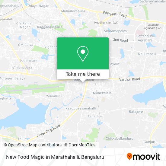 New Food Magic in Marathahalli map