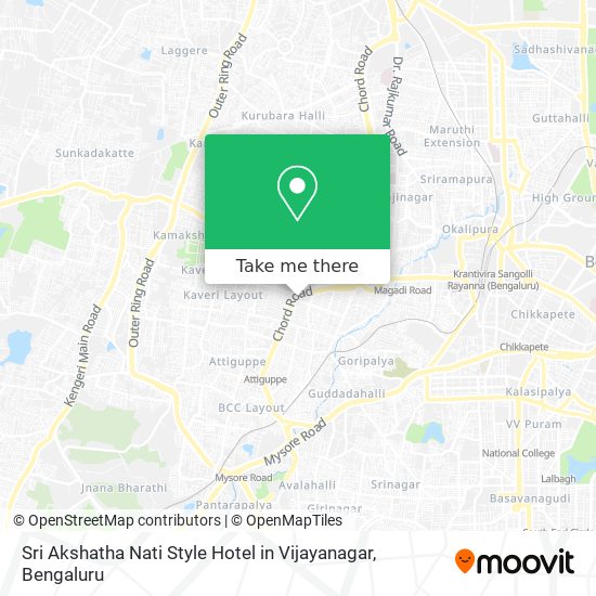 Sri Akshatha Nati Style Hotel in Vijayanagar map