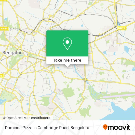 Dominos Pizza in Cambridge Road map