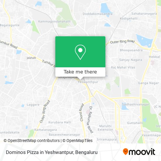 Dominos Pizza in Yeshwantpur map