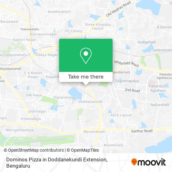 Dominos Pizza in Doddanekundi Extension map