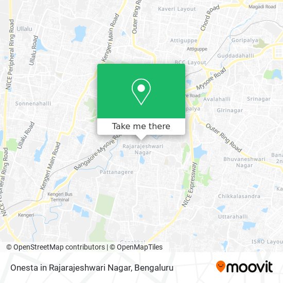 Onesta in Rajarajeshwari Nagar map
